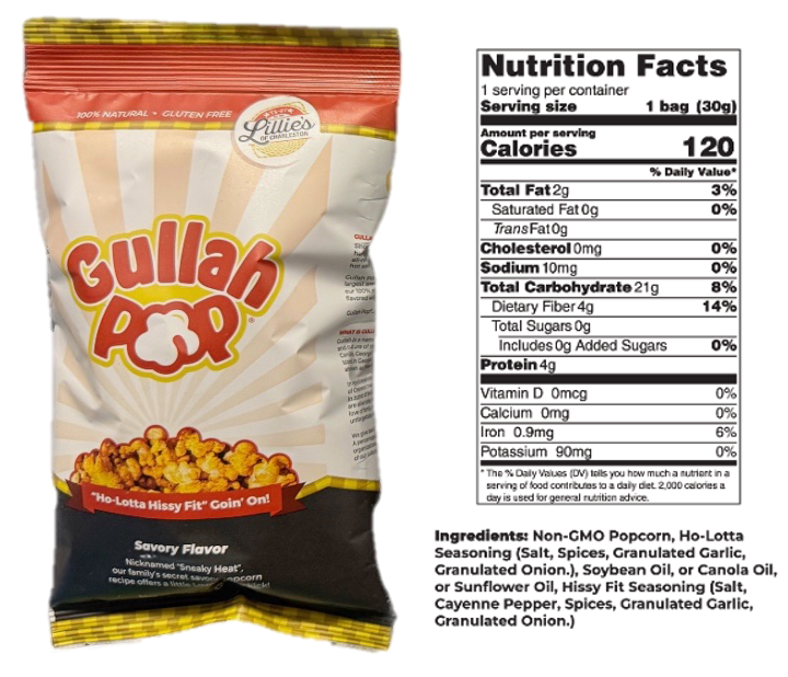 Gullah Pop Ho-Lotta Hissy Fit Popcorn (12 ct.) – LilliesofChas